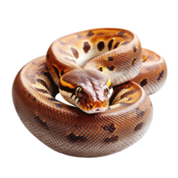 Beautiful ball python resting on a surface png