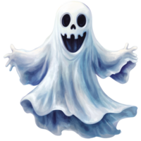 Happy ghost floating in the air png