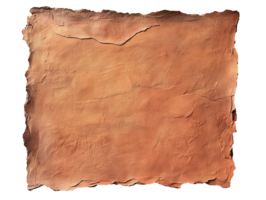 Textured brown wall surface with natural edges png