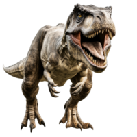 Dinosaur figure roaring in an expressive pose png