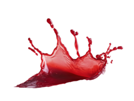 Red liquid splash creates dynamic visual effect png
