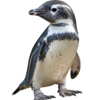 Penguin on ice in natural habitat png