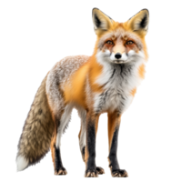 Fox standing gracefully in open view png