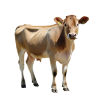 Cow standing in a farm setting during daylight png