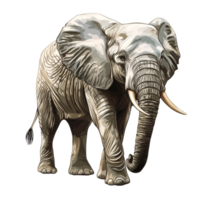 Daytime elephant in its habitat png