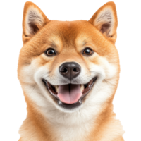 Smiling Shiba Inu with joyful expression png