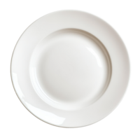 Simple white plate on a clean surface png