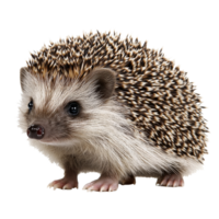 Hedgehog in focus displaying its unique features png