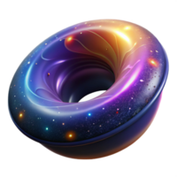 Cosmic Torus Abstract 3D Render of a Nebula png