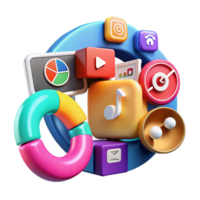 Digital Media Consumption Apps, Charts, and Data Visualization png
