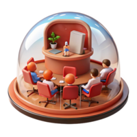 Isolated Team Meeting Protected Collaboration in a Virtual Space png