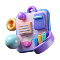 Abstract 3D Data Visualization Colorful Charts and Graphs png