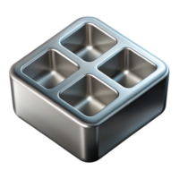 Four Compartment Metal Block Design, Structure, and Applications png