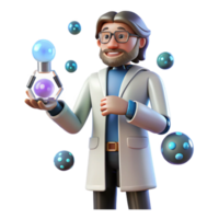 Scientist Holding Glowing Orb Scientific Discovery, Research Breakthrough, Lab Experiment, Energy Source, Quantum Physics, Innovation, Technology, Future Tech, Atomic Structure, Scientific Advancement png