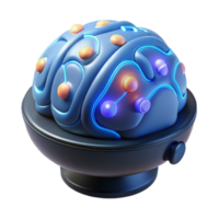 Neural Network Simulation A 3D Model of Brain Activity png