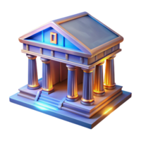 Ancient Temple 3D Model Columns, Architecture, Design png