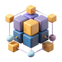Modular 3D Cube Network Interconnected Blocks, System Design png