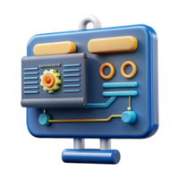 3D Render of Abstract Control Panel System, Technology, Interface, Gear, Machine, Gadget, Digital, Buttons, Circuitry png