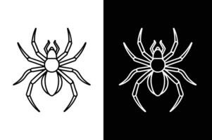 Spider line icon. Spider outline icon. linear style sign for mobile concept and web design Black vector