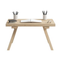 Modern desk setup with task list png