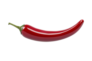 Vibrant red chili pepper render icon graphic design studio png