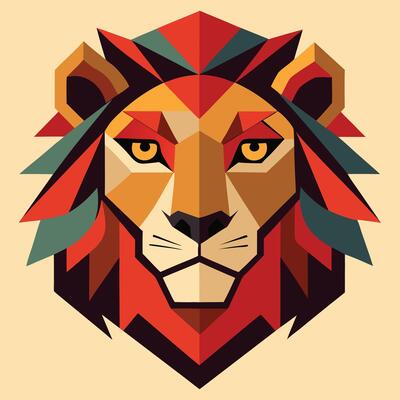 geometric-lion-head-in-bauhaus