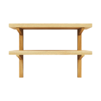 Minimal shelf unit displayed on png