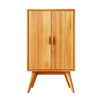 Minimalist wooden cupboard displayed on png