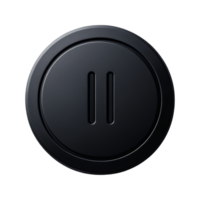Minimalistic power button on graphic png