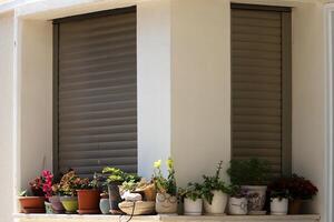 Window as an architectural detail in the construction of buildings and structures. photo