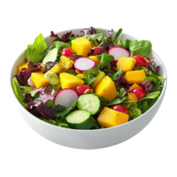 Salad with Cucumbers, Tomatoes, and Fresh Vegetables png