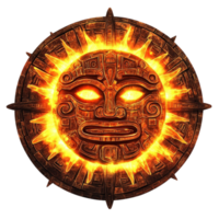 Radiant Sun Face Glow On Transparent Background png