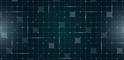 Futuristic VR HUD interface with digital grid and particle mesh. Hi tech GUI visor design template. Sci fi spaceship display with lines and dots on dark green background for FUI dashboard vector