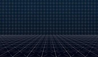 Minimalist HUD grid with intersecting lines in perspective. Clean modern abstract design. Futuristic backdrop ideal for product display. EPS illustration highlighting technology and sleek visuals vector