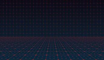 Futuristic virtual technology HUD grid with sleek design. Sci fi FUI GUI backdrop showcasing advanced AI integration. Hi tech digital theme for spaceship inspired interfaces and modern layouts vector