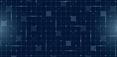 Futuristic VR HUD user interface with digital grid and particle mesh. Hi tech GUI visor layout. Sci fi spaceship display featuring lines and dots on dark blue background for advanced FUI dashboard vector