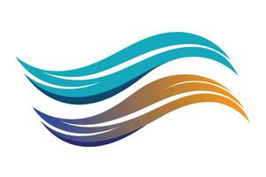 logo of gradient waves symbolizing motion and energy vector