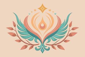 A delicate ethereal shape symbolizing fragility and grace vector