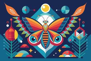 An abstract form representing transformation and metamorphosis vector
