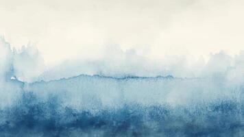 Abstract horizontal watercolor background. Abstract Watercolor Background Designs with Hand-Painted Effects in blue khaki color vector