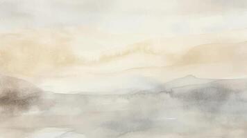 Unique abstract watercolor background featuring delicate brushstrokes and soothing colors. Pastel grey brown watercolor background with textures vector
