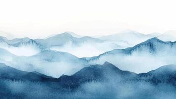 Abstract horizontal watercolor background. Abstract Watercolor Background Designs with Hand-Painted Effects in blue white color vector
