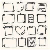 Hand drawn bullet journal elements for planner, diary, notebook vector