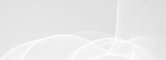 Abstract grey wavy line background. Silver flowing wave pattern. Technology curved undulated stripe wallpaper. Gray tech backdrop concept for poster, banner, cover, flyer, booklet. vector