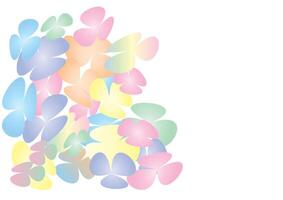 Abstract colorful background with flower petals. vector