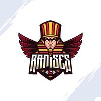 King Ramses of Egypt Mascot Template vector