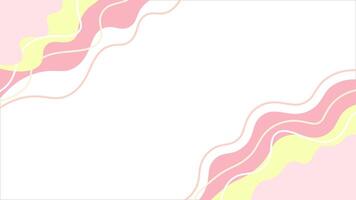 Abstract color background with wave theme in the corner, suitable for presentation or wrapping paper vector