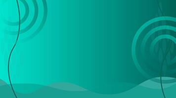 Abstract green background with wave circle theme, suitable for presentation or wrapping paper vector