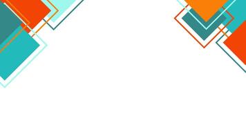 Abstract color background with square corner theme, suitable for presentation or wrapping paper vector