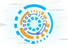 Abstract background with network connection circle vector